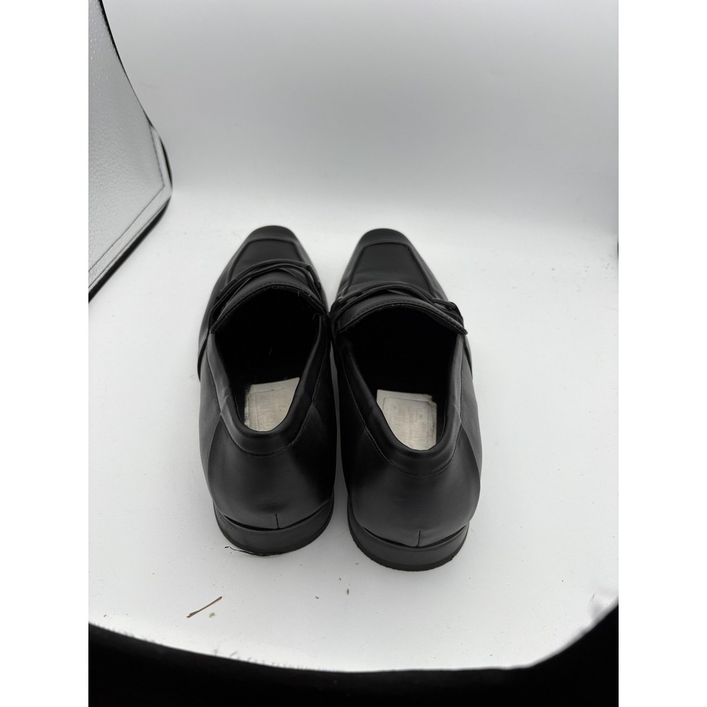 Calvin Klein Shoes Mens Size 10 Black Synthetic Slip On Square Toe Dress Loafers - Picture 3 of 7
